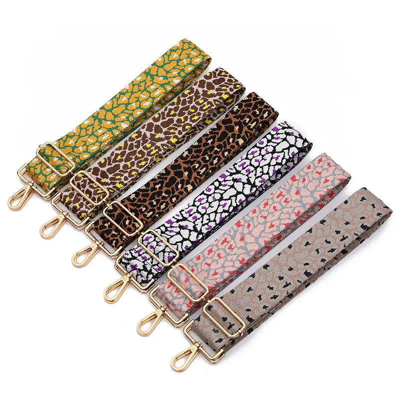 NEW Fashion Leopard Wide Purse Strap Adjustable Handbag Strap
